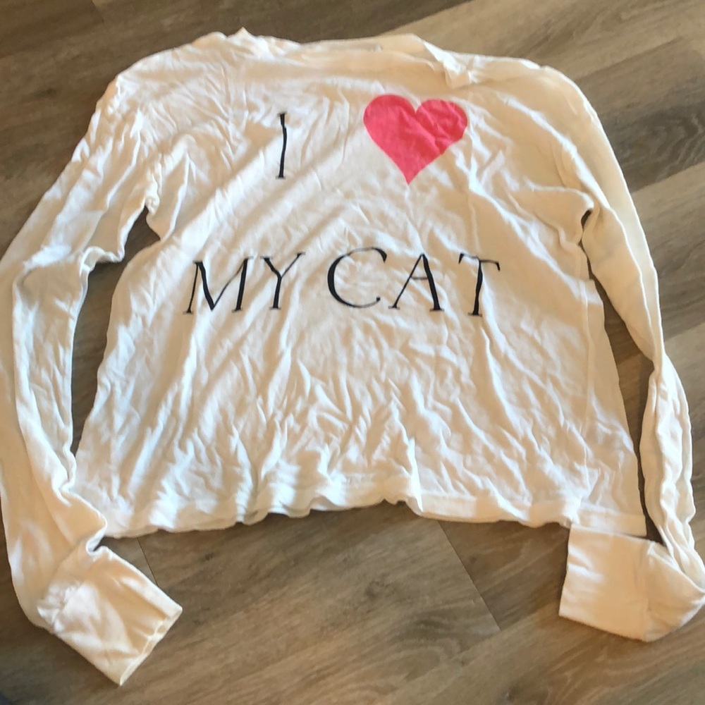 Wildfox I 💜 My Cat shirt